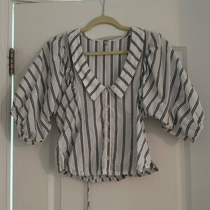 Free People Button Down Top